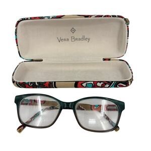Vera Bradley Eyeglasses Frames Lenses and Glasses Case For Parts